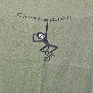 Olive Green Short Sleeve Costa Rica Baby Doll Cut Tee